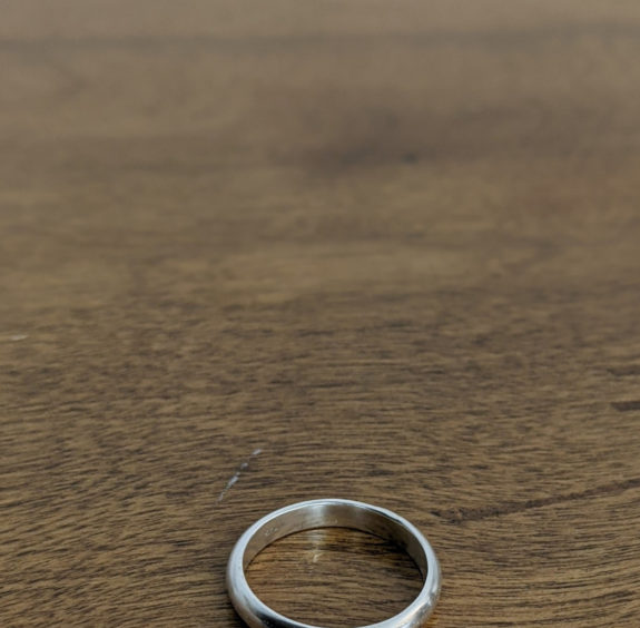 BW-Silver Half-round Ring